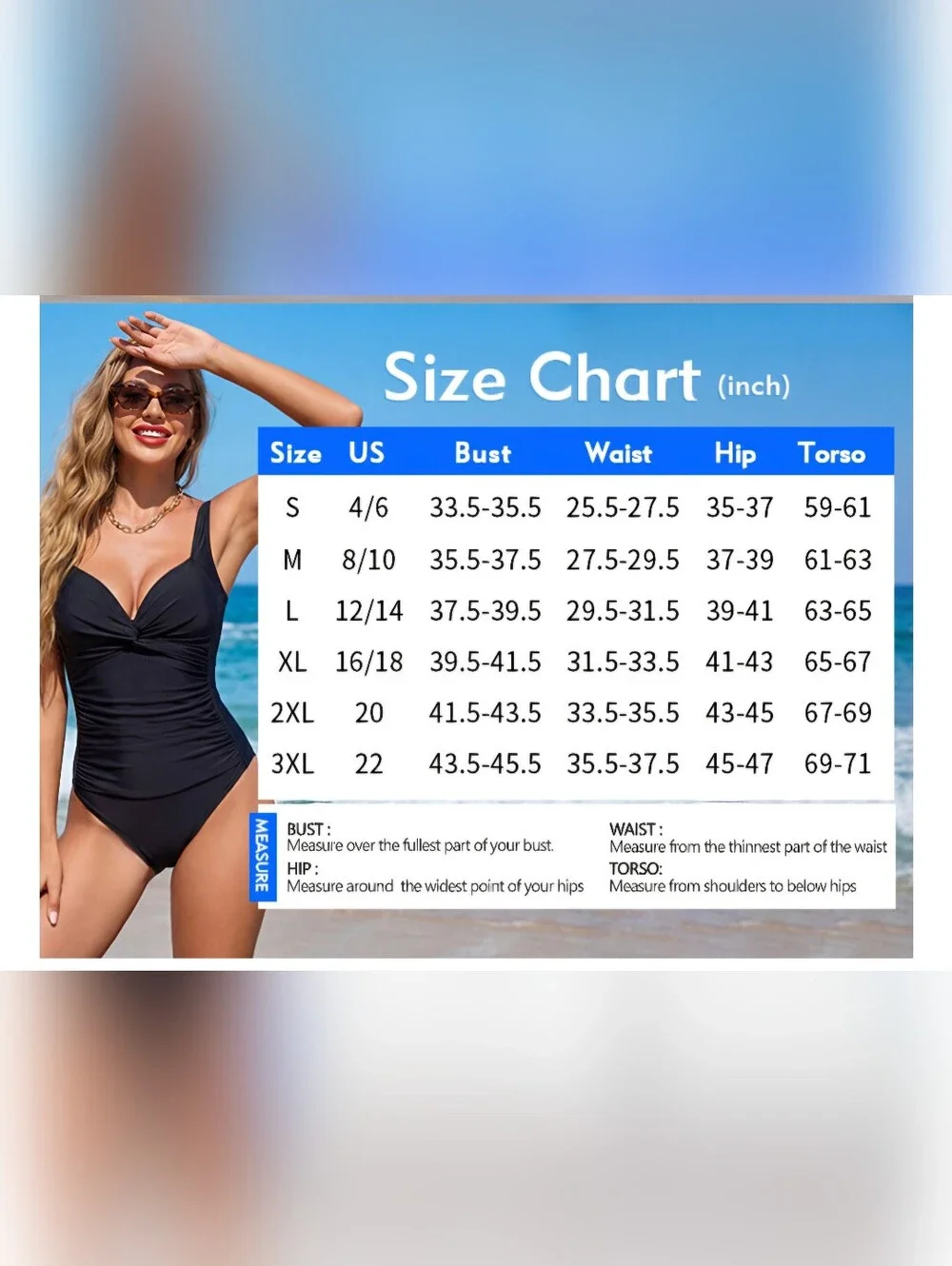 RELLECIGA Tummy Control One Piece Swimsuit #1287 - Picture 8 of 8
